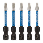 Draper Expert TX-STAR® Impact Screwdriver Bits T15 x 50mm 1/4