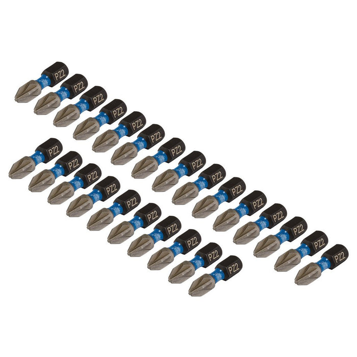 Draper Expert PZ-Type Impact Screwdriver Bits No.2 x 25mm 1/4