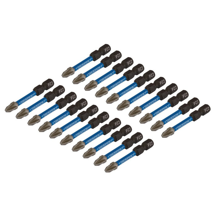 Draper Expert PZ-Type Impact Screwdriver Bits No.2 x 50mm 1/4