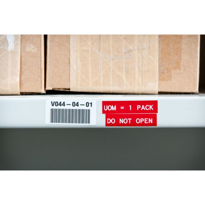 Brady Multi-Purpose Vinyl Label Tape for M6 & M7 Printers 12.70mm(W) x 15.24m(L) Red