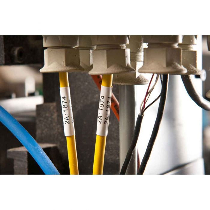 Brady PermaSleeve Heat Shrink Wire and Cable Labels for M7 Printers 25.40mm(W) x 42.34mm(H) Yellow
