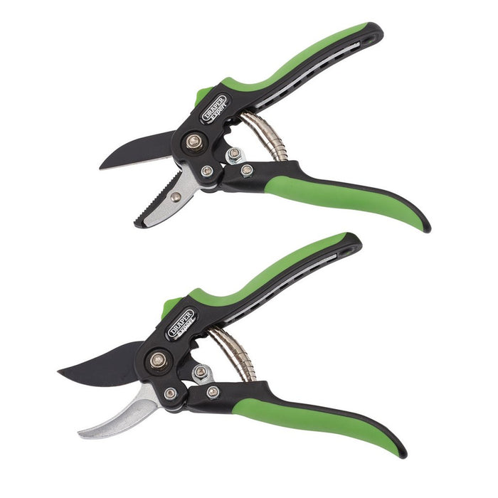 Draper Expert Anvil and Bypass Secateurs Set 200mm 2 Piece 08986