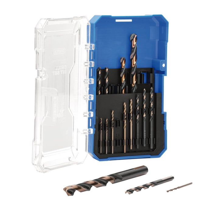Draper HSS Turbo Titanium Drill Bit Set (15 Piece)