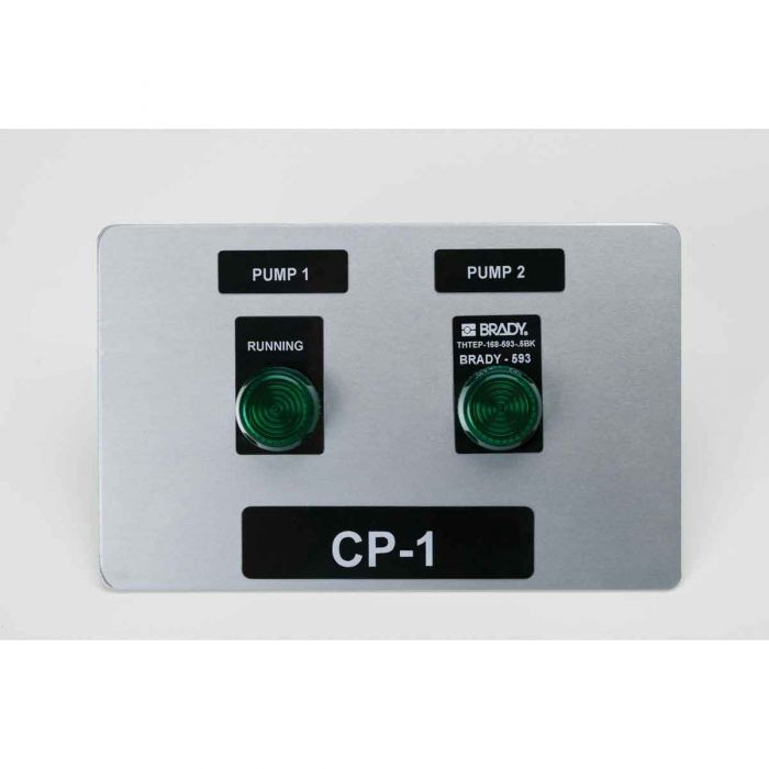 Brady Raised Panel Labels for M7 Printers - 12.45mm (H) x 26.92mm (W) Black