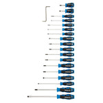 Draper Tools Soft Grip Screwdriver Set, 19 Pce