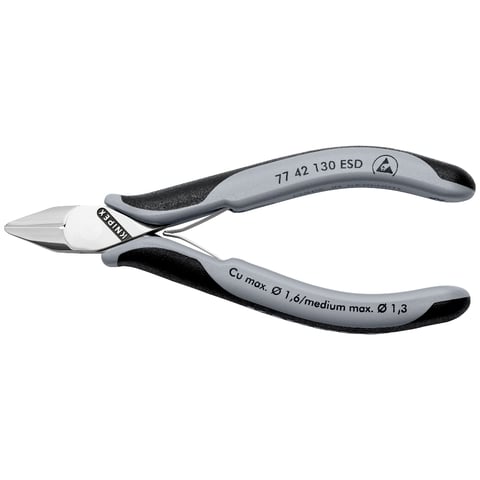 Knipex ESD Diagonal Cutting Nippers 77 42 130 ESD