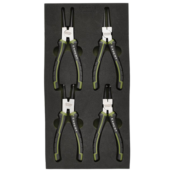 Draper Expert Circlip Pliers Set in EVA Foam Tray 180mm (4 Piece)