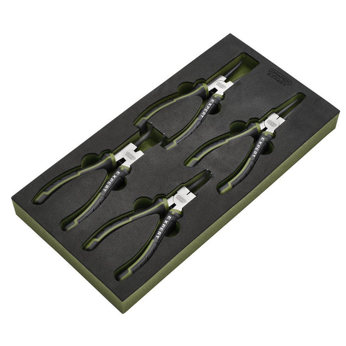 Draper Expert Circlip Pliers Set in EVA Foam Tray 180mm (4 Piece)