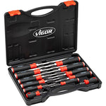 Vigor Screwdriver with Impact Cap & Square Input Shaft Set, 12 Piece V5010/12