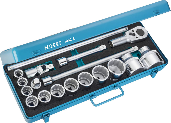 Hazet 18 Pce 3/4in Metric Socket Set 1002Z 
