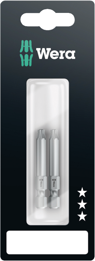 Wera 867/4 Z SB Torx Bits TX15 x 89 mm 3pk