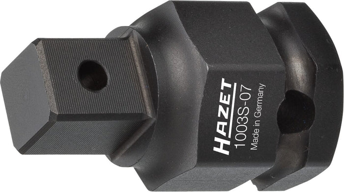 Hazet Impact Adapter 1003S-07 Outside Hexagon 24mm Square Solid 12.5mm (1/2in)