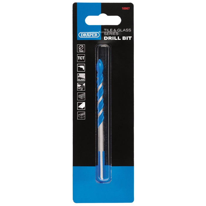 Draper TCT Tile & Glass Drill Bit 7mm x 109mm