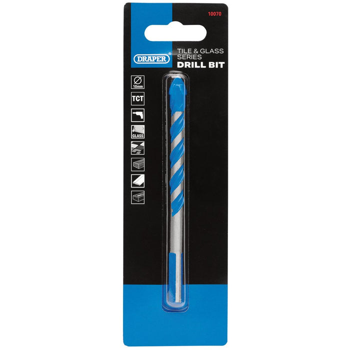 Draper TCT Tile & Glass Drill Bit 10mm x 119mm