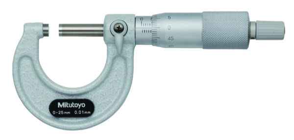 Mitutoyo 103-137 Outside Micrometer With Ratchet Stop 0-25mm