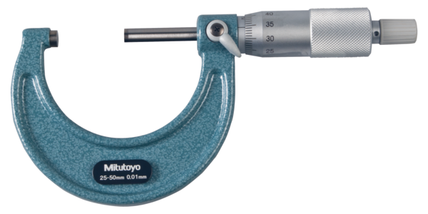 Mitutoyo 103-138 Outside Micrometer with Ratchet Stop 25-50mm