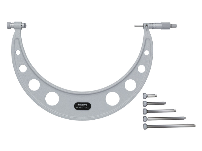 Mitutoyo Series 104 Outisde Micrometer with Interchangeable Anvils 150-300mm 104-136A