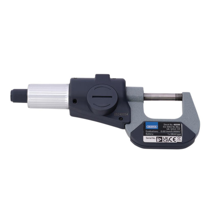 Draper Expert Digital External Micrometer 0-25mm 10958