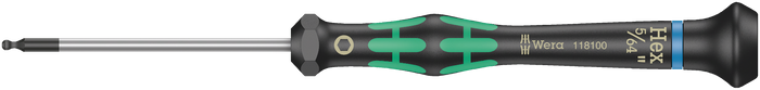 Wera 2052 Micro Ball End Hex Precision Screwdriver 5/64