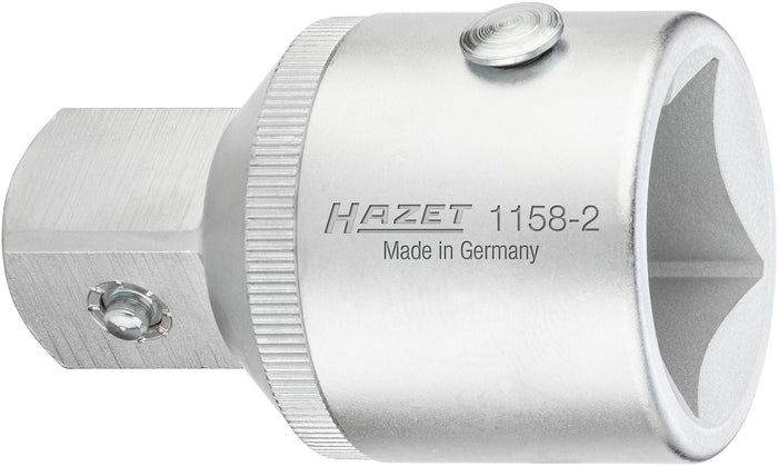 Hazet 1in Square Drive Reducer 1158-2 Output Square Solid 20mm (3/4in)