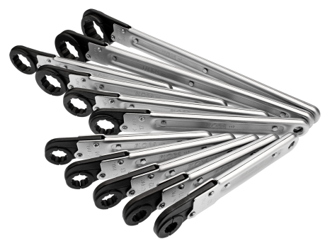 Elora Ring Ratchet-Spanner-Set hinged 11 Pce 10-32mm 117 S11