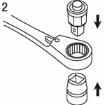 Elora Adapter for ring ratchet spanners 4 Pce 118S4
