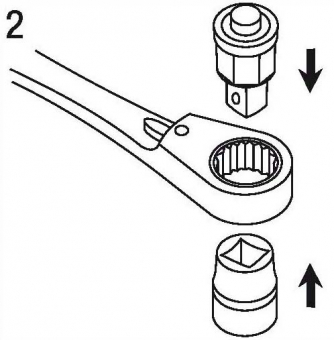 Elora Adapter for ring ratchet spanners 4 Pce 118S4