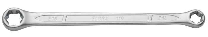 Elora 119 TXE-14X18 Double Ended Ring Spanner for outside TORX-Screws