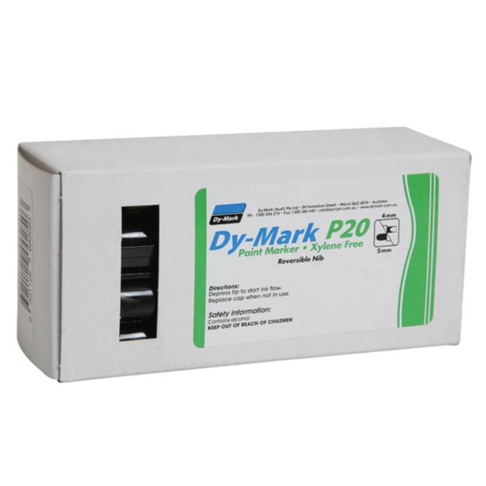 Dy-Mark P20 Paint Marker Black 12pk