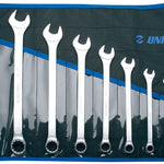 Unior 120/1CT Metric Combination Spanner Set, Long Type in Pouch, 8 Pce