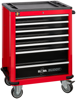 Elora Roller Tool Cabinet Buddy red empty 1210-L7R