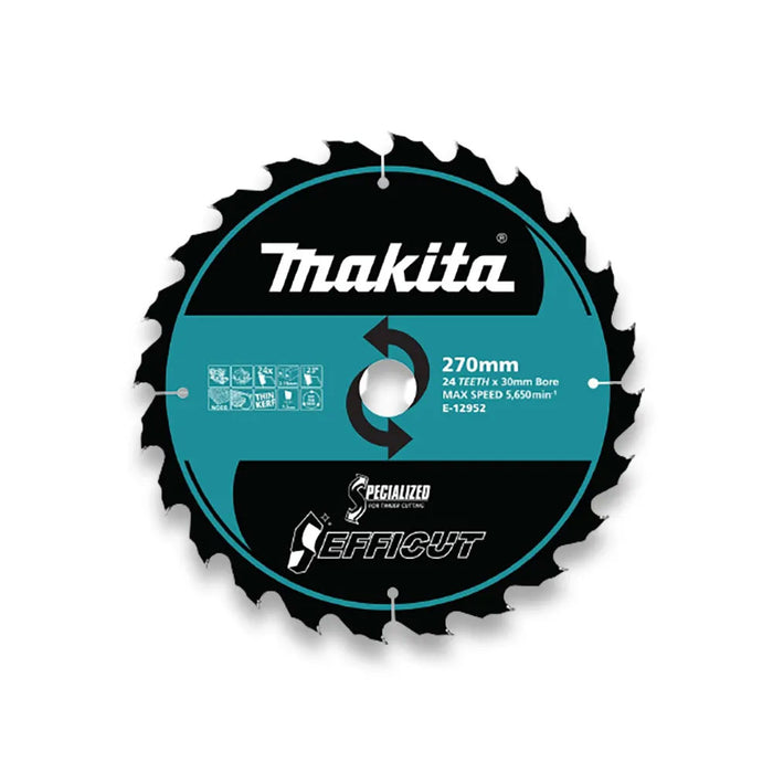 Makita Efficut 270mm x 30 x 24T TCT Saw Blade