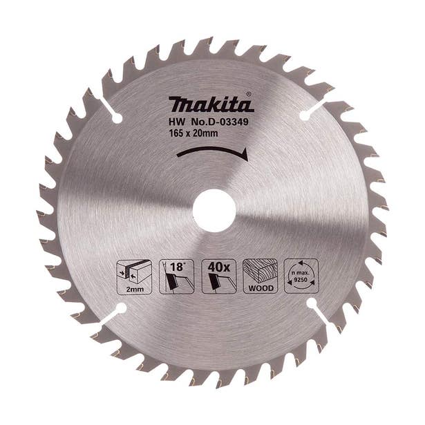 Makita Standard TCT Saw Blade 165x20mm x 40T