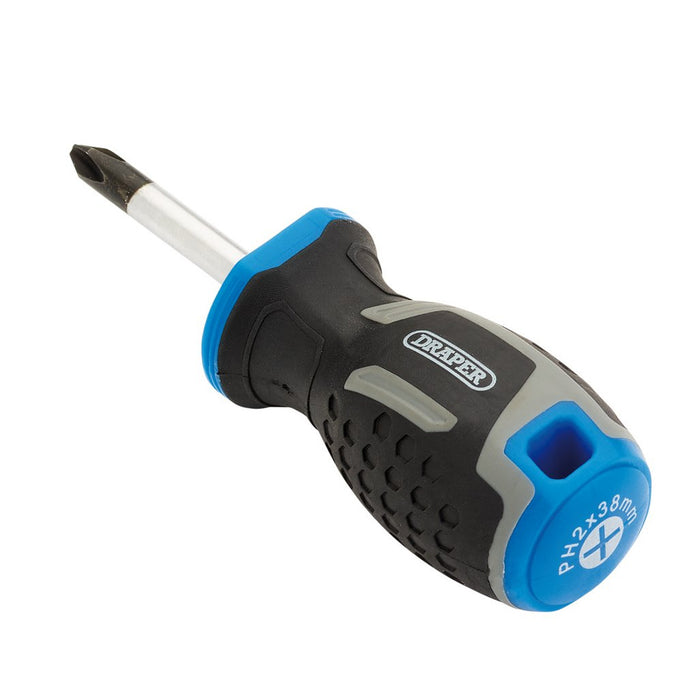 Draper PH2 x 38mm Phillips Soft Grip Screwdriver