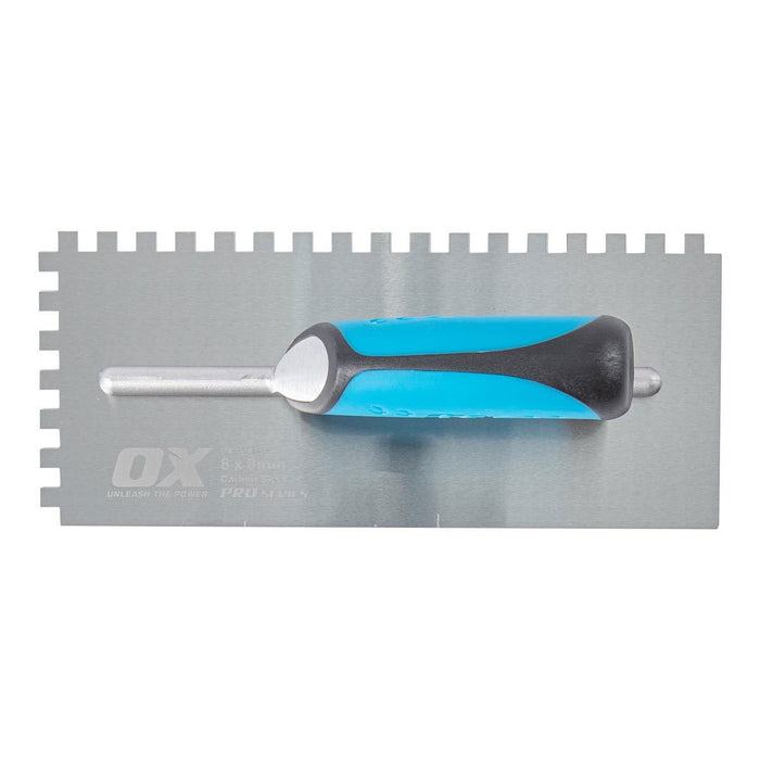 OX Tools Professional 8mm x 8mm Notch Trowel