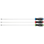 Draper Long Reach Soft Grip Screwdriver Set 3 Piece