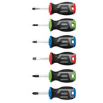Draper Stubby Soft Grip Screwdriver Set 6 Piece