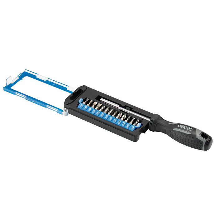 Draper Soft Grip Magnetic Screwdriver & Bit Set 1/4