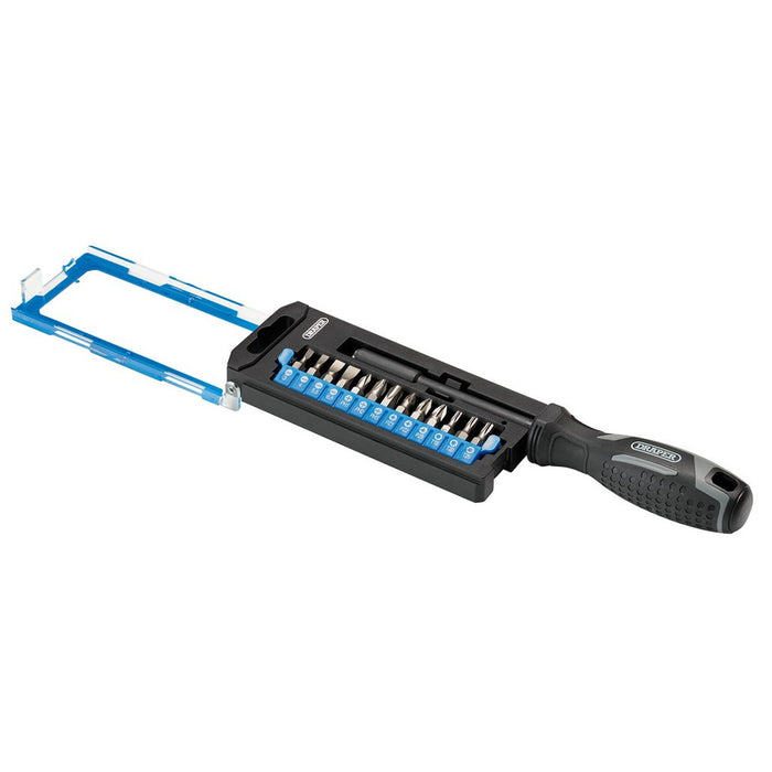Draper Soft Grip Magnetic Screwdriver & Bit Set 1/4