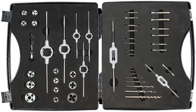 Elora Thread Cutting Assortment Fine Thread HSS 42 Pce 1363-SF