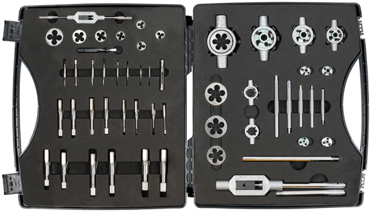 Elora Thread Cutting Assortment Fine Thread HSS 48 Pce 1365-SF