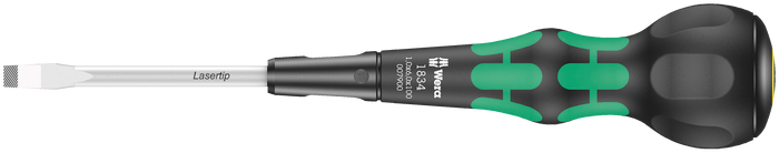 Wera 1834 Kraftform Ball-Grip Slotted Screwdriver 1.0 x 6.0 x 100mm