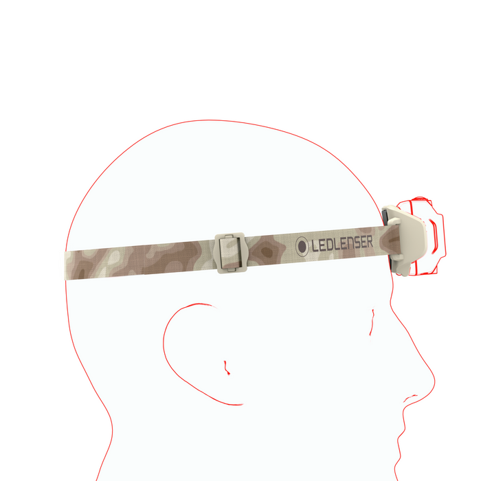 Ledlenser HF4R Signature 600lm Rechargeable IP68 Flood & Spot Beam RGB 72gm Headlamp Camo