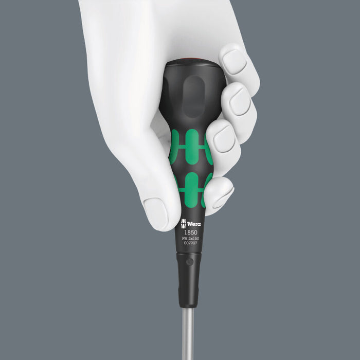 Wera 1850 PH Kraftform Ball-Grip Phillips Screwdriver PH2 x 100mm