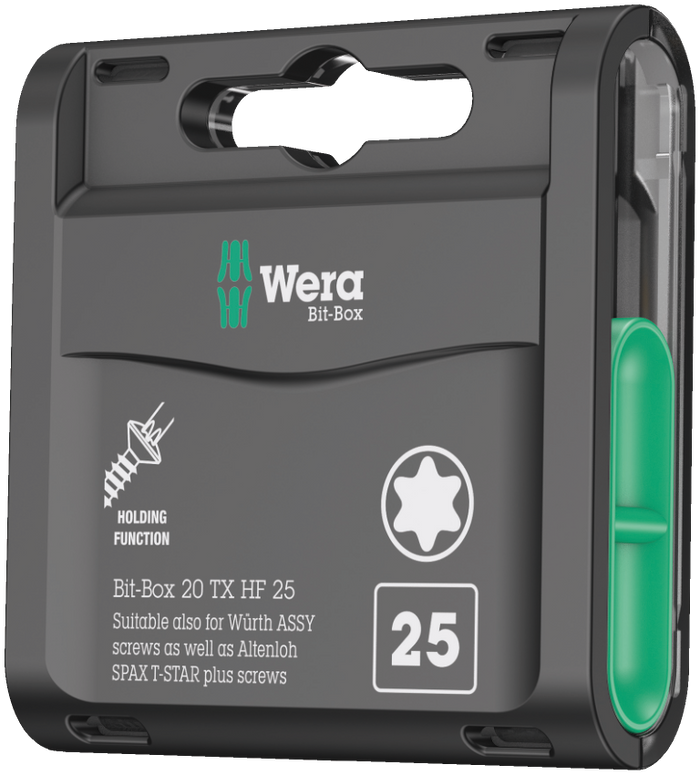 Wera Bit-Box 20 Torx Bits with Holding Function 20 x TX20 x 25mm