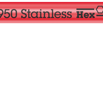 Wera 3950 SPKL Hex-Plus HF 6mm L-Key Metric Stainless Steel Red