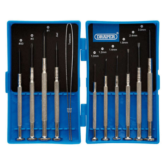 Draper Tools Precision Screwdriver Set, 11 Pce