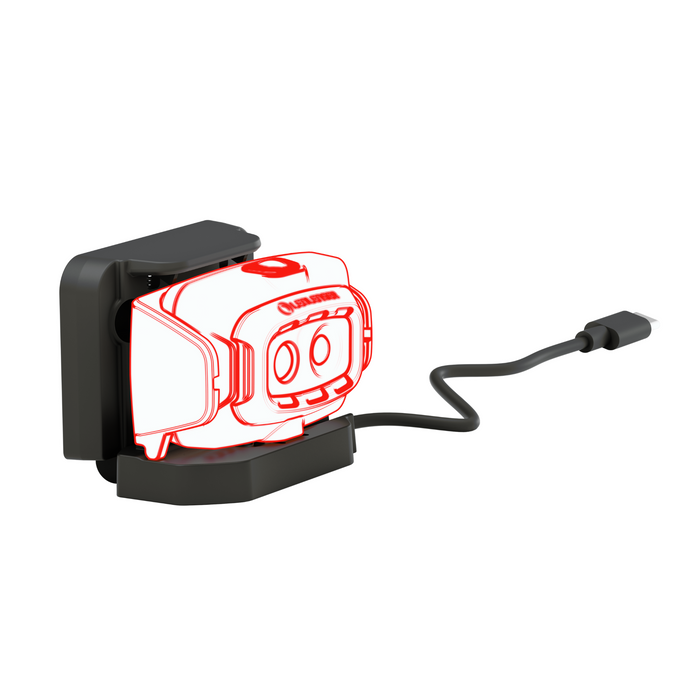 Ledlenser HF4R Signature 600lm Rechargeable IP68 Flood & Spot Beam RGB 72gm Headlamp Black
