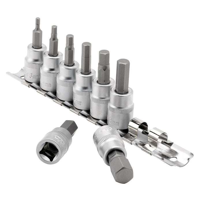 Draper Expert Metric Hex. Socket Bit Set, 3/8