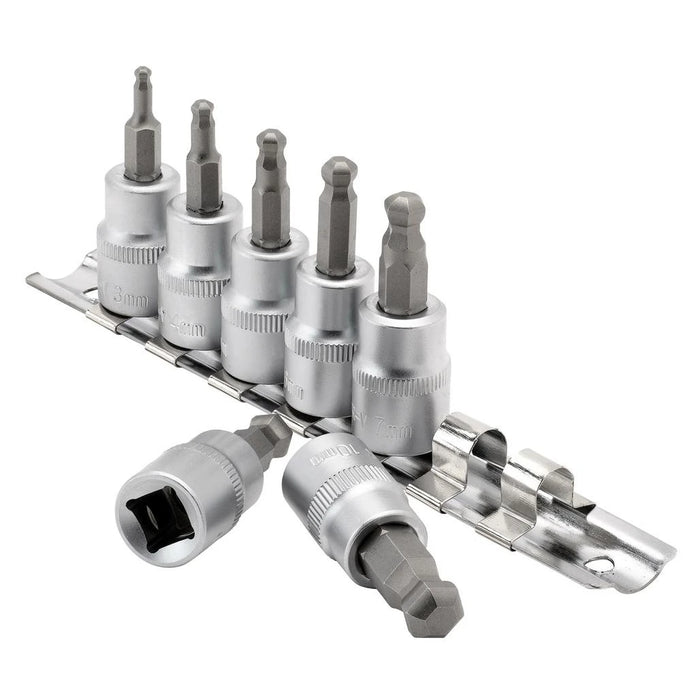 Draper Expert Ball-end Hex. Socket Bit Set, 3/8